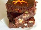 ≈ Brownie au chocolat et nougat parfumé à l'orange ≈