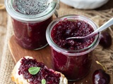 Chutney de cerises au gingembre #sansgluten #vegan