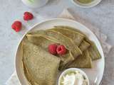 Crêpe au thé matcha #vegan