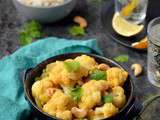 Curry de chou-fleur et petits pois #vegan