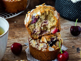 Muffins à l'amande & aux cerises aux épices chai #sanslactose #igbas