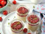 Panna cotta {amandes & cerises} #vegan #sansgluten