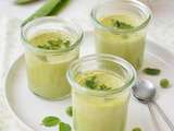 Panna cotta {Petits pois, amandes & menthe} #vegan #sans gluten