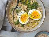 Porridge vapeur {kale & oeuf mollet} #glutenfree