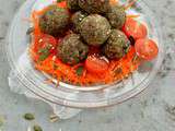 Raw falafels {façon Provençale} #vegan