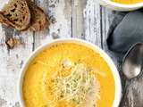 Soupe crue {carottes & poivron} #vegan