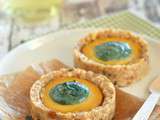 Tartelette crue {citron & spiruline} #vegan