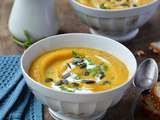 Velouté de butternut aux haricots blancs #vegan #glutenfree