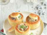 Vol au vent {tofu fumé, champignons & châtaignes} #Noël vegan