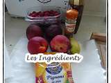 Nectarines et Framboises en papillote