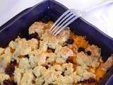 Crumble de carottes et cramberry aux amandes