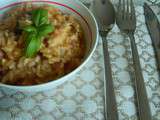 {Plat} Risotto au chorizo