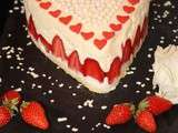 Entremet fraise chocolat blanc