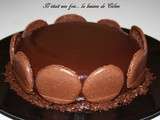 Gateau au chocolat de Cyril Lignac avec un glacage