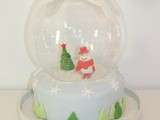 Gâteau boule de neige { cake snow globe }