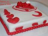 Gateau saint valentin