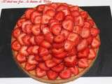 Tarte aux fraises et crème d'amande { recette cap }