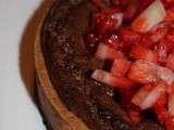 Tarte chocolat mascarpone fraises