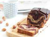 Bananabread marbré chocolat & noisette sans beurre