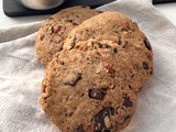 Cookies légers au chocolat, seigle et pécan