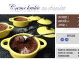 Crème brulée au chocolat