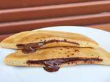 Crêpes fourrées au chocolat