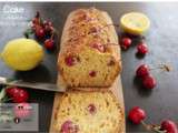 Du cake au citron et aux cerises