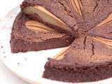 Fondant choco poire vegan, sans gluten sans sucre ni beurre