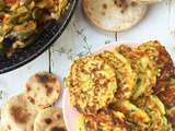 Galettes de courgette au pois chiche