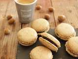 Macarons noisette chocolat