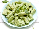 Rigatoni au pesto de mâche