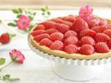 Tarte fraise et rose