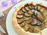 Tarte légère aubergine courgette