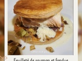 Feuilletés de saumon aux poireaux