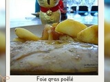 Foie gras poêlé aux pommes flambées au Calvados