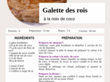 Galette des rois à la noix de coco - La Machine à Explorer