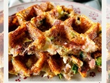 Gaufres aux courgettes et au jambon