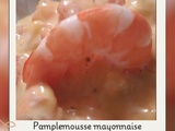 Pamplemousse mayonnaise crevettes