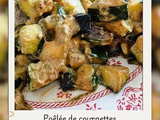 Poêlée de courgettes à l’ail noir
