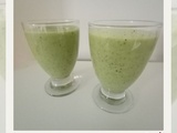 Soupe froide courgette concombre anti-gaspi
