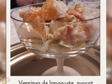 Verrines langouste avocat