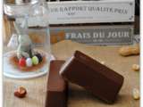 Barres chocolatées aux cacahuètes et caramel au beurre salé