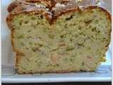 Cake au saumon, aneth et courgettes