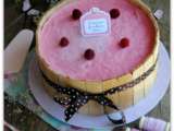 Entremets framboises citron