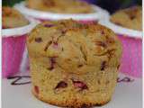 Muffins à l’avocat et aux framboises