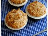 Muffins à la compote de pommes, amandes et flocons d’avoine