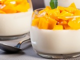 Panna cotta mangue coco au thermomix avec agar agar