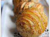 Pommes de terre Hasselback au thym