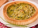 Quiche aux poireaux et au saumon à tomber par terre