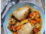 Tajine de poulet aux petits légumes